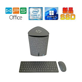 デスクトップパソコン HP Pavilion Wave 600-a173jp 正規版Office Corei7 7700T 16GB 新品SSD128GB WIFI 中古パソコン 90日補償 送料無料