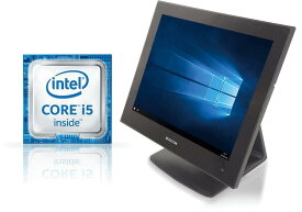 Windows IoT 15インチ 業務用 タッチパネル モニター ディスプレイ PC パソコン Intel Core i5 SSD128GB メモリ8GB PC-SeaV15apII-B ブラック 静電容量式 スピーカー内蔵 BUSICOM