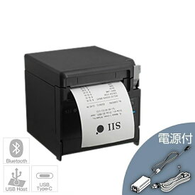 セイコーインスツル正規代理店 Airレジ(エアレジ)/スマレジ対応 サーマルレシートプリンター 電源付 RP-F10 (黒) 電源付き Bluetooth/USB type-c PDモデル SII RP-F10-K27J1-5+PW-CB