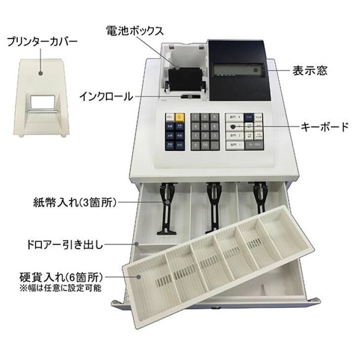楽天市場】軽減(複数)税率対応 クローバー JET120 普通紙小型 