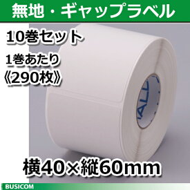 【新盛（HALLO）】TokiPri用ハローラベル 40T60SG 無地 横40×縦60mm（290枚）10巻セット ♪