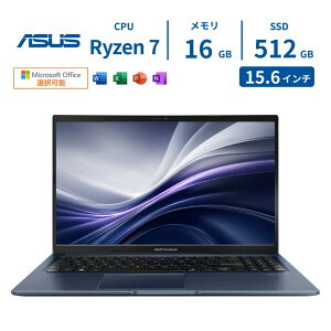 �y�ŒZ�����z���zASUS �m�[�g�p�\�R�� Vivobook 15 M1502NAQ 15.6�C���` AMD Ryzen 7 170 ������16GB SSD 512GB Windows11 �G�C�X�[�X �u���[ �d��1.7kg Wi-Fi6 WEB�J���� Office�t�� �I�t�B�X�t�� �V�i Office2024 �����ݒ�