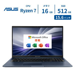�y�ŒZ�����z���z Office���ڃ��f�� ASUS �m�[�g�p�\�R�� Vivobook 15 M1502NAQ Office365 15.6�C���` AMD Ryzen 7 170 ������16GB SSD 512GB Windows11 �G�C�X�[�X �u���[ �d��1.7kg Wi-Fi6 WEB�J���� Office�t�� �I�t�B�X�t