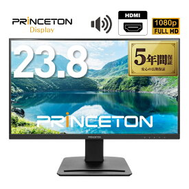 モニター 23.8インチモニター 液晶ディスプレイ PCモニター プリンストン Princeton PTFBFG-24W 1920×1080 スピーカー搭載 液晶モニター 5年保証付き