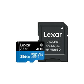 【新品】256GB microSDXCカード マイクロSD Lexar レキサー Class10 UHS-1 U3 R:100MB/s SDアダプタ付 海外リテール(転送速度 100MB/s、SDアダプタ付)