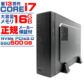 【国内生産 新品】【第13世代 core i7】新品 デスクトップ PC パソコン corei7 NVMe PCIe3.0 SSD 500GB Windows11 メモリ 16GB IPASON 高スペック デスクトップパソコン マイクロソフト オフィス ゲーム 安い