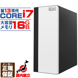 【国内生産 新品 最安値に挑戦】【第13世代 core i7 マシンが 110,000円未満】 デスクトップパソコン パソコン 第13世代 Intel Corei7 13700 Windows11 10 SSD 500GB メモリ 16GB デスクトップPC 1年保証 安い 激安 ゲーム 本体のみ 高スペック