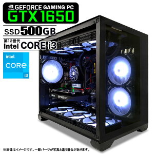 yVizPASOUL  Q[~OPC HJF-ATXiBKj fXNgbvp\R ubN GTX 1650 12 Intel Corei3 12100F 3.30GHz ő4.30GHz Windows10 NVMe M.2 SSD500GB 16GB CPUN[[ ARGBΉLEDt@ f
