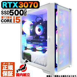 yŒZœI Y Vi SSN[|IzQ[~OPC fXNgbvp\R RTX3070 p\R 13 Corei5 13400F Windows11 10 SSD 500GB 16GB fXNgbvPC 1Nۏ  eX|[c 