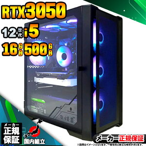 yŒZœIY Vi 5̓lIzQ[~OPC {̂̂ fXNgbvp\R 12 corei5 RTX3050 Windows11 SSD500GB p\R  16GB Q[~O  Q[ fXNgbv