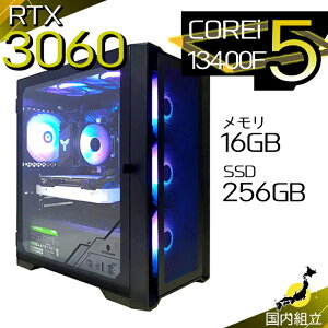 yŒZœIY Vi SS艿iIz Q[~OPC fXNgbvp\R RTX3060 p\R 13 Corei5 13400F Windows11 10 SSD 500GB 16GB fXNgbvPC 1Nۏ  eX|[c 