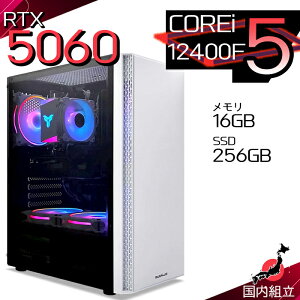 �y�ŒZ�œ��������I�������Y �V�i �ň��l�ɒ���I�z �Q�[�~���OPC �f�X�N�g�b�v�p�\�R�� RTX5060 �p�\�R�� ��12���� Corei5 12400F Windows11 10 SSD 256GB ������16GB �f�X�N�g�b�vPC 1�N�ۏ� ���� e�X�|�[