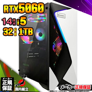 yŒZœIY Vi SS艿iIzQ[~OPC fXNgbvp\R RTX5060 p\R 14 Corei5 12400F Windows11 10 SSD 1TB 32GB fXNgbvPC 1Nۏ  eX|[c Q[