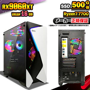 yVRAM16GBI Y Vi SS艿iIzQ[~OPC {̂̂ fXNgbvp\R AMD Ryzen7 7700 RX9060XT Windows11 SSD500GB p\R  16GB Q[~Op\R Q[~O Q[ fXNg