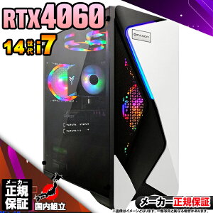 yI Y Vi SSN[|Iz Q[~OPC fXNgbvp\R GeForce RTX4060 p\R 14 Intel Corei7 14700F Windows11 10 SSD 500GB  16GB fXNgbvPC 1Nۏ  