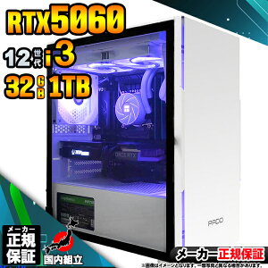 yŒZœIY Vi SS艿iIzQ[~OPC fXNgbvp\R RTX5060 p\R 12 Intel Corei3 12100F Windows11 10 SSD 1TB 32GB fXNgbvPC 1Nۏ  eX|[c