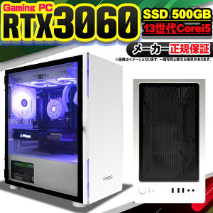 yŒZœIY Vi ňlɒIz Q[~OPC fXNgbvp\R RTX3060 p\R 13 Intel Corei5 13400F Windows11 10 SSD 500GB 16GB fXNgbvPC 1Nۏ  eX