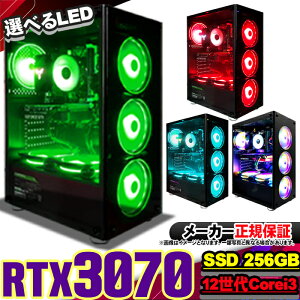 yY Vi ňlɒIz Q[~OPC fXNgbvp\R RTX3070 p\R 12 Corei3 12100F Windows11 10 SSD 256GB 16GB fXNgbvPC 1Nۏ  eX|[c Q[~Op\