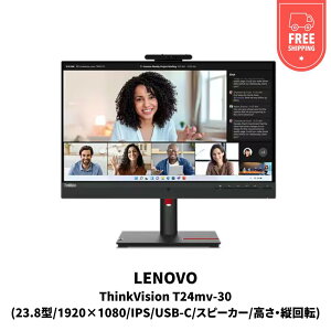 yVi [zThinkVision T24mv-30(23.8^/1920×1080/IPS/USB-C/Xs[J[/Ec])