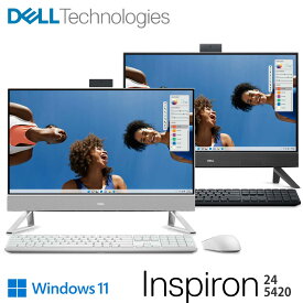 【新品/即納】Inspiron 24 (5420)フレームレス デスクトップ ホワイト 第13世代 インテル® Core™ i3-1315U 8GBメモリ 512GB SSD WiFi 6E ワイヤレスマウス & キーボード付
