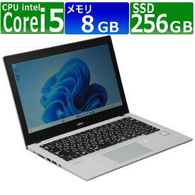 中古パソコン NEC VKT16B-4 Windows11 ノートPC 一年保証 第8世代 Core i5-8250U 1.6(～最大3.4)GHz MEM:8GB SSD:256GB(NVMe) 光学ドライブ:未搭載 無線LAN:あり Win11Pro64Bit ACアダプター付属