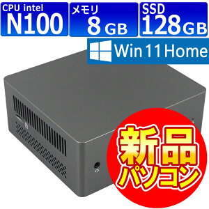 Vip\R MINI PC N9E Windows11 fXNgbv ɏ Nۏ 12 Intel N100 ő3.4GHz MEM:8GB SSD:128GB whCu:񓋍 LAN: j^[2nóiHDMI/DisplayPortj Win11Home64Bit ACA_v