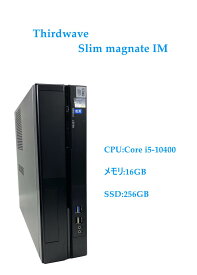 【送料無料】DT: デスクトップパソコンPC Thirdwave Slim magnate IM Core i5-10400 2.9GHz 16GB SSD:256GB Windows11 【3ケ月保証】 &　WPS Office付き＆おまけ付き（中古USB式キーボートとマウス）
