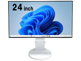 【中古美品】TF:NEC LCD-EX241UN 24型3辺狭額縁 IPS ワイド 液晶 ディスプレイ (白) MultiSync 24インチ ワイド ベゼルレス 液晶モニター(ディスプレイ) ノングレア 高解像度(1920×1080)中古液晶モニター　スピーカー　 中古パソコン安心保証【3ケ月保証】