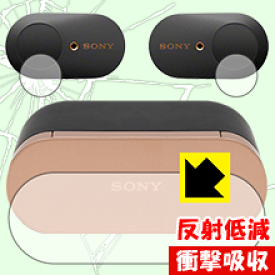 衝撃吸収【反射低減】保護フィルム ワイヤレスノイズキャンセリングステレオヘッドセット WF-1000XM3 日本製 自社製造直販