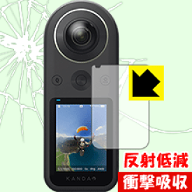 衝撃吸収【反射低減】保護フィルム KanDao QooCam 8K 日本製 自社製造直販
