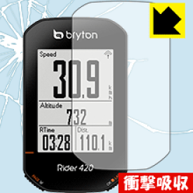 衝撃吸収【光沢】保護フィルム bryton Rider420 / Rider320 日本製 自社製造直販