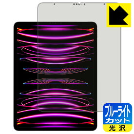 ブルーライトカット【光沢】保護フィルム iPad Pro (12.9インチ)(第6世代・2022年発売モデル) 日本製 自社製造直販