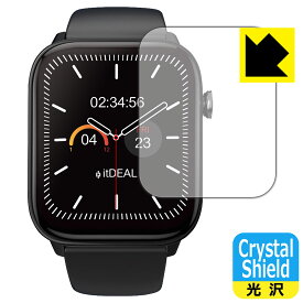 Crystal Shield【 光沢 】保護フィルム itDEAL スマートウォッチ M18 (3枚セット) 日本製 自社製造直販