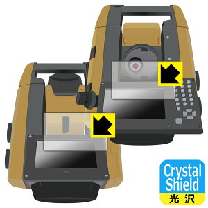 TOPCON �g�[�^���X�e�[�V���� GT-1001/GT-1003/GT-1005/GT-503/GT-505 �p Crystal Shield�y ���� �z�ی�t�B���� (2��ʃZ�b�g) ���{�� ���А�������