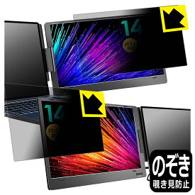 Privacy Shield【 覗き見防止・反射低減 】保護フィルム ROADOM 14インチ トリプルポータブルモニター X90 日本製 自社製造直販