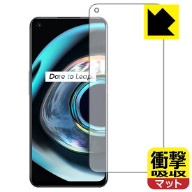 衝撃吸収【 反射低減 】保護フィルム realme Q3 5G (画面用) 日本製 自社製造直販