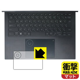 衝撃吸収【 反射低減 】保護フィルム ASUS Zenbook Pro 14 OLED (UX6404VI/UX6404VV) タッチパッド用/DialPad用 日本製 自社製造直販