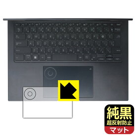 純黒クリア【 超反射防止 】保護フィルム ASUS Zenbook Pro 14 OLED (UX6404VI/UX6404VV) タッチパッド用/DialPad用 日本製 自社製造直販