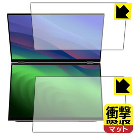 衝撃吸収【 反射低減 】保護フィルム EHOMEWEI 16インチ デュアルモバイルモニター XQ-160PW (E160DSX) 日本製 自社製造直販