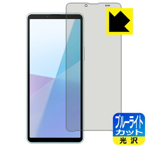 ブルーライトカット【 光沢 】保護フィルム Xperia 10 VI (SO-52E/SOG14/A402SO/XQ-ES44) 日本製 自社製造直販