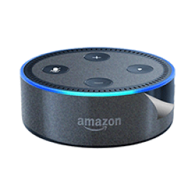 スキンシール Amazon Echo Dot (第2世代・2017年11月発売モデル) 【透明・すりガラス調】