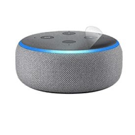 スキンシール Amazon Echo Dot (第3世代・2018年10月発売モデル) 【透明・すりガラス調】