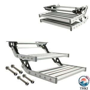 �y�S�i2�_��5%OFF�z�蓮 RV �X�e�b�v �L�����s���O�J�[�X�e�b�v �L�����s���O�J�[�K�i THKJ 12V LED ���C�g�t�� �ω׏d150KG �A���~�����܂肽���݃X�e�b�v