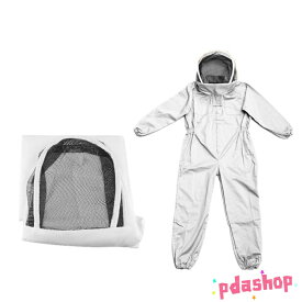 【全品2点で5%OFF】養蜂用 蜂防護服 ハチ防護服 防護服 養蜂器具 スズメバチ 作業服 上下セット 手袋付き 養蜂ジャケットベール フェイスネット付 蜂除け 蜂巣 害