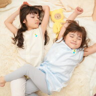 ピースベビーグース 寝汗にバイバイ！背中メッシュの『快適おねんねキッズスリーパー（夏用ガーゼ）』 3…
