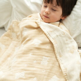 『4重ガーゼの快眠キッズケット』 ガーゼケット キッズ 幼児 綿100% 日本製