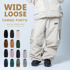 スノーボードウェア メンズ レディース オーバーサイズカーゴパンツ ボードウェア スノボウェア スノボ ウェア スノーボード スノボー スキー スノボーウェア スノーウェア ジャケット パンツ ルーズフィット 大きい サイズ ウエア snj-405-cp