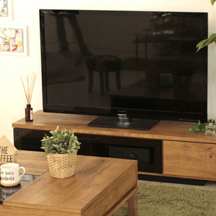 楽天市場】テレビ台 TV台 テレビボード 幅140cm ブラウン 引き出し 