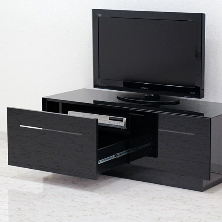 楽天市場】テレビボード ローボード 完成品 テレビボード 120 ブラック 
