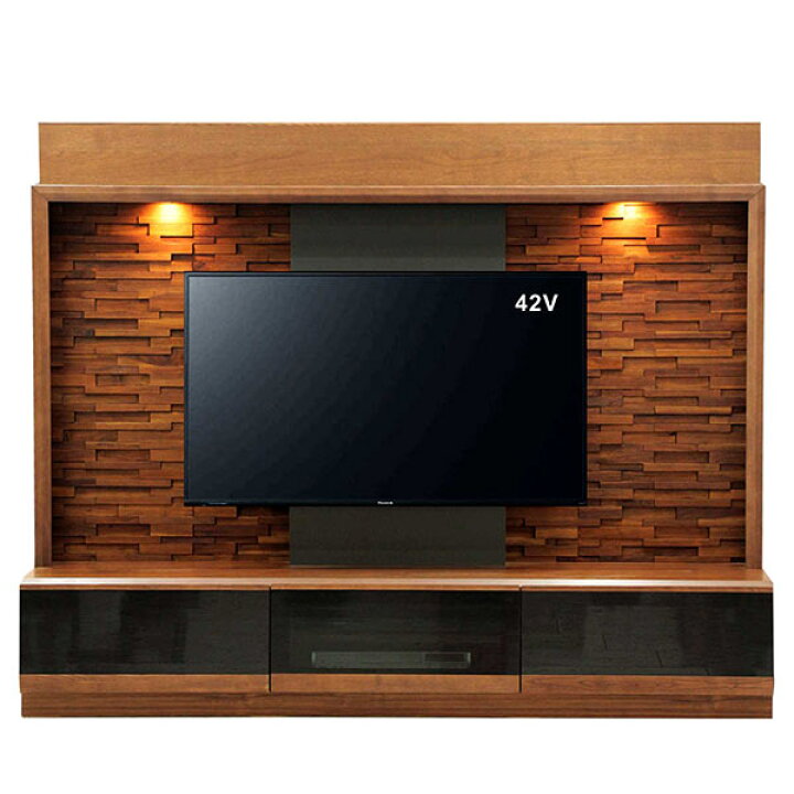 楽天市場】北欧 大川家具 テレビボード 壁掛け 無垢 200 テレビ台 ハイ 